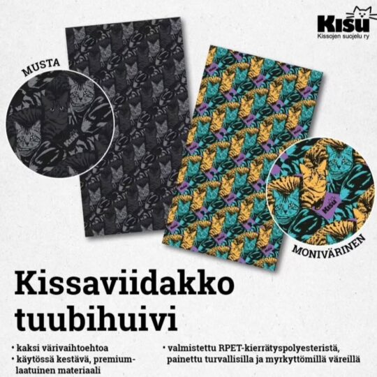 Kissaviidakko tuubihuivi